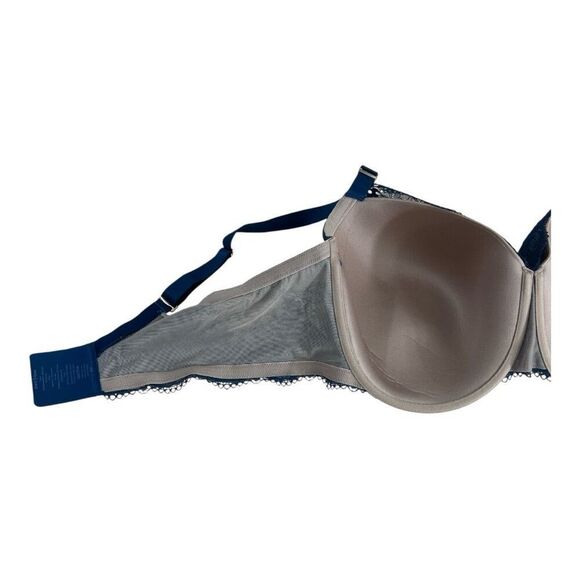 Third Love Turquoise Floral Lace Underwired Bra Size 42F Lightly Lined Lingerie - Picture 4 of 10